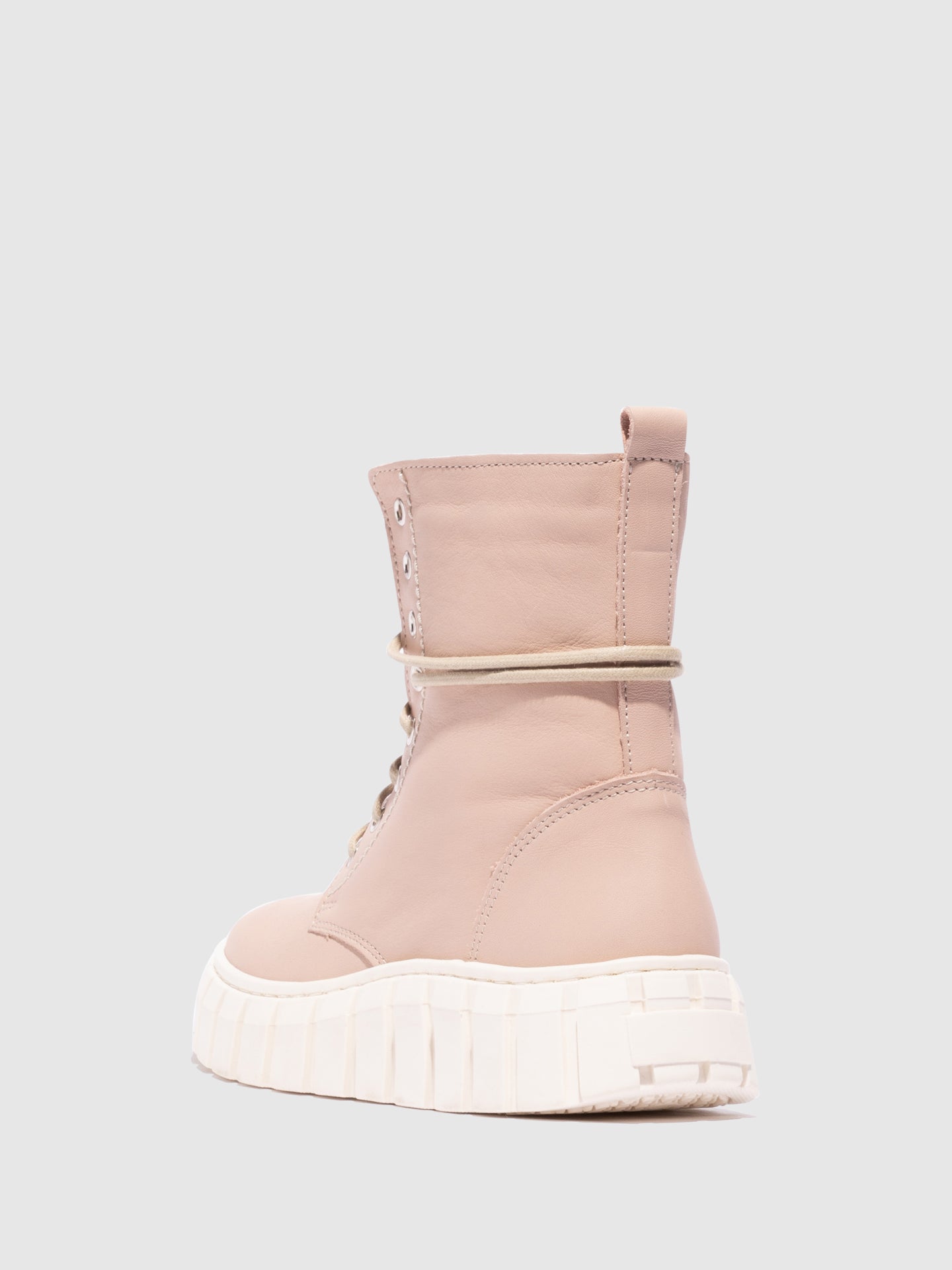 Fungi Botas com Atacadores em Rosa